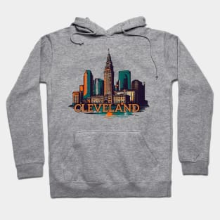 Cleveland cityscape Hoodie